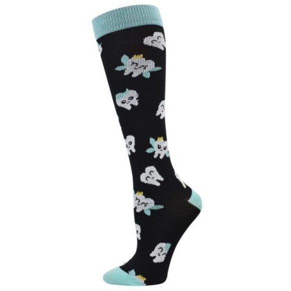 Tooth Fairy 10-14mmHG Light Compression Sock - Picture 2 of 3